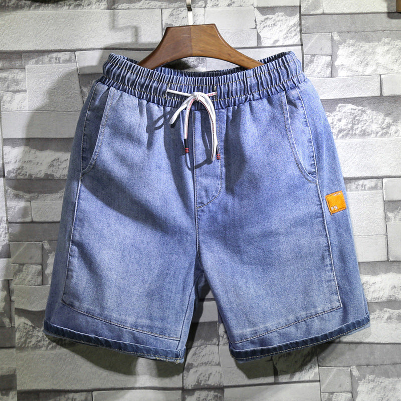 Summer New Denim Cargo Pants Shorts Loose Plus Size