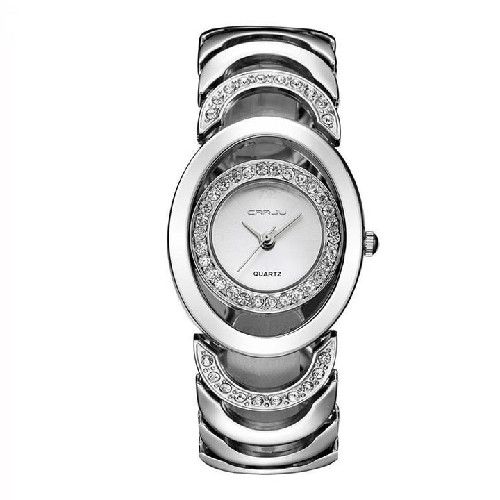 Fashion and Elegant Steel Band Diamond Ladies Watch