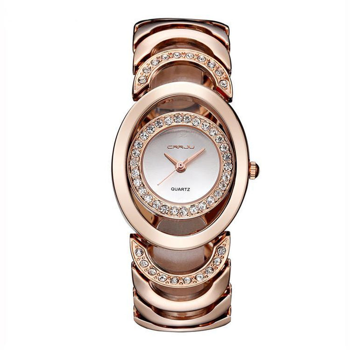 Fashion and Elegant Steel Band Diamond Ladies Watch