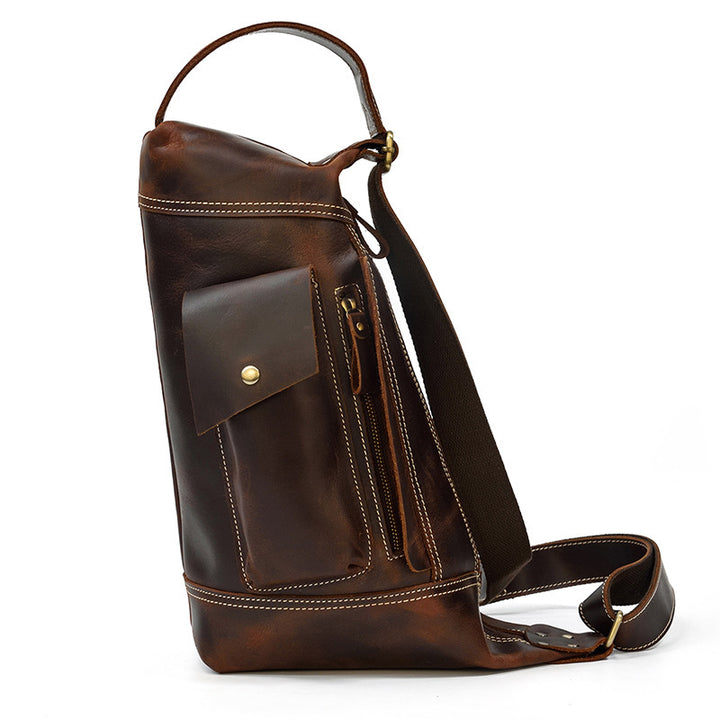 MAHEU Featured Men's Genuine Leather Backpack