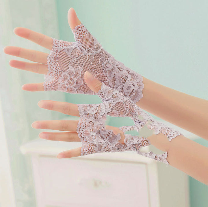 Stretch Lace Gloves Thin And Sexy