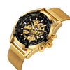 Color: Gold ring black Milan belt