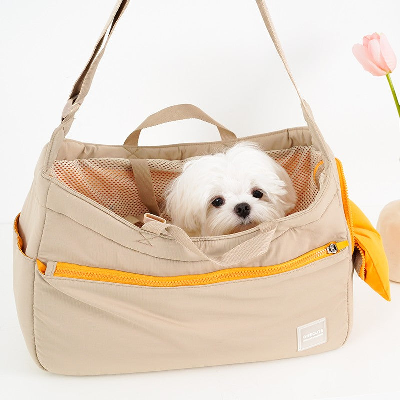 Stylish Pet Carrier Shoulder Bag for Small to Medium Dogs