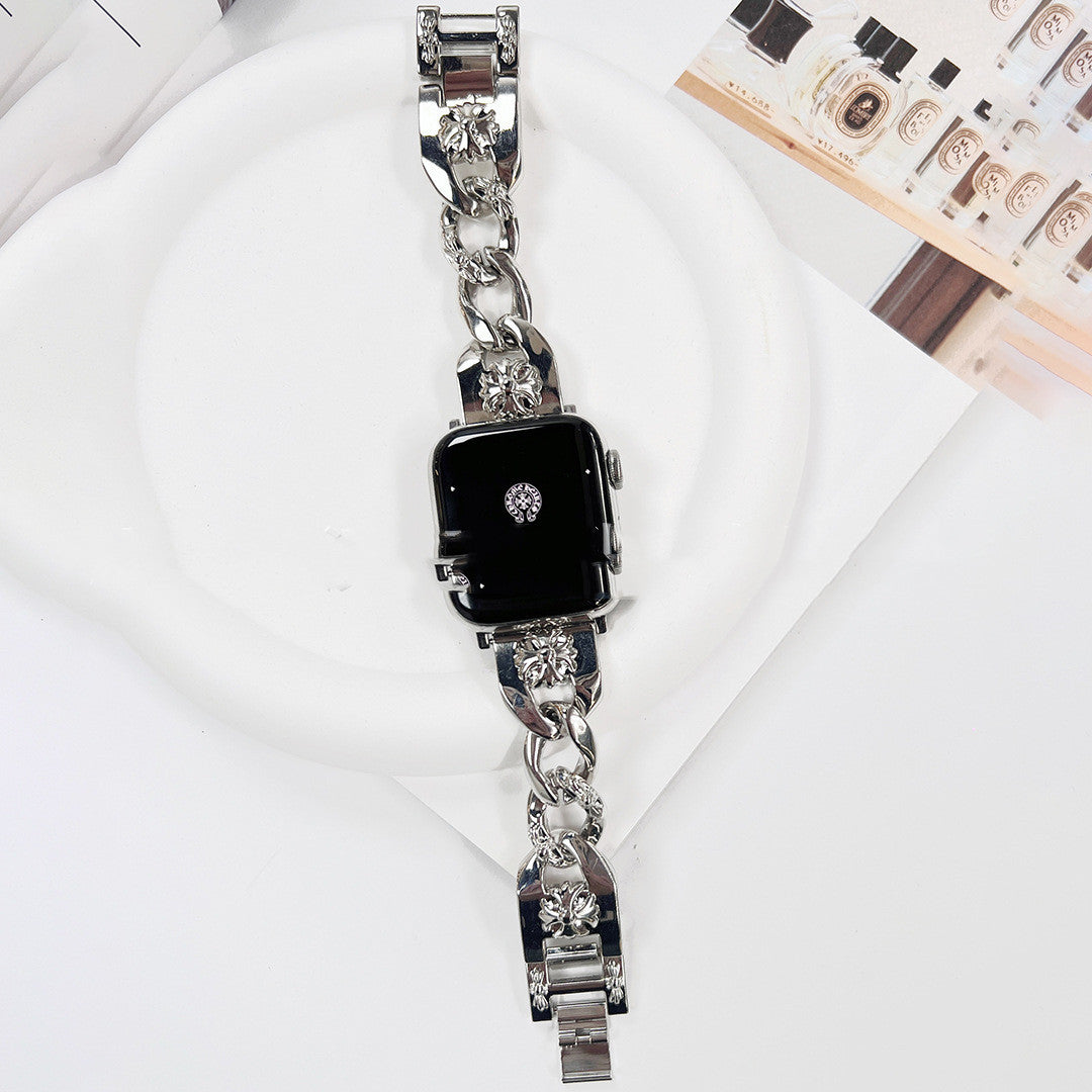 Suitable For Watch Cross Heart Stainless Steel Metal Strap