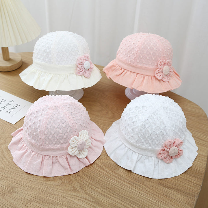 Adorable Baby Sun Hat with Lace Ruffle