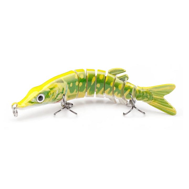 10cm 8.7g Mini Pike Crankbait Fishing Lure - Slow Sinking Artificial Swimbait for Pike, Bass, and More