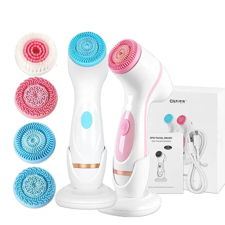 3-in-1 Ultrasonic Facial Cleansing Brush & Massager