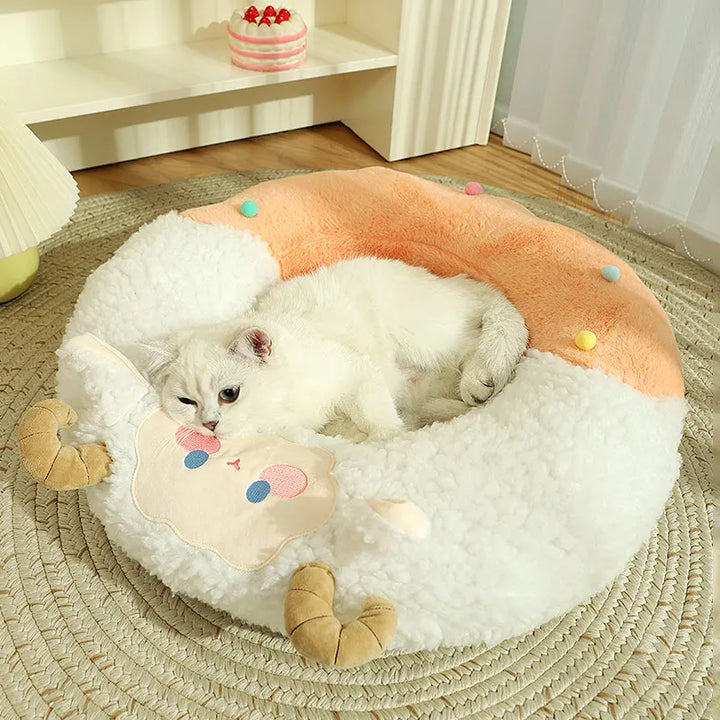 Cozy Round Pet Nest Bed