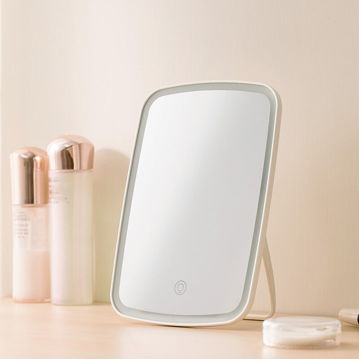 Portable LED Light Makeup Mirror with Touch Screen and Adjustable Brightness