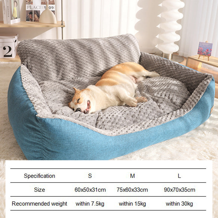 Cozy Winter Warm Dog Bed