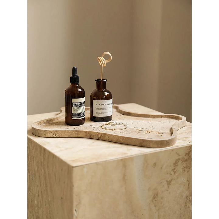 Vintage Travertine Stone Tray