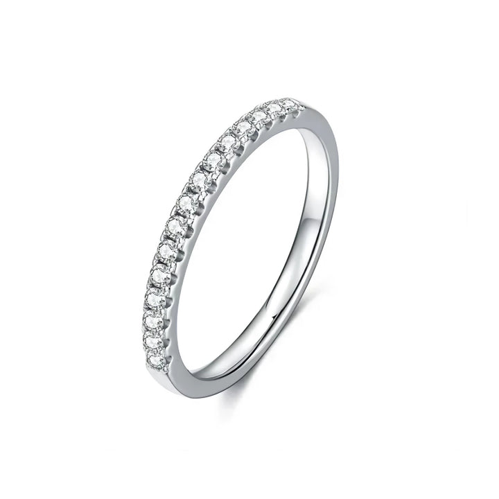 Elegant Moissanite Eternity Band