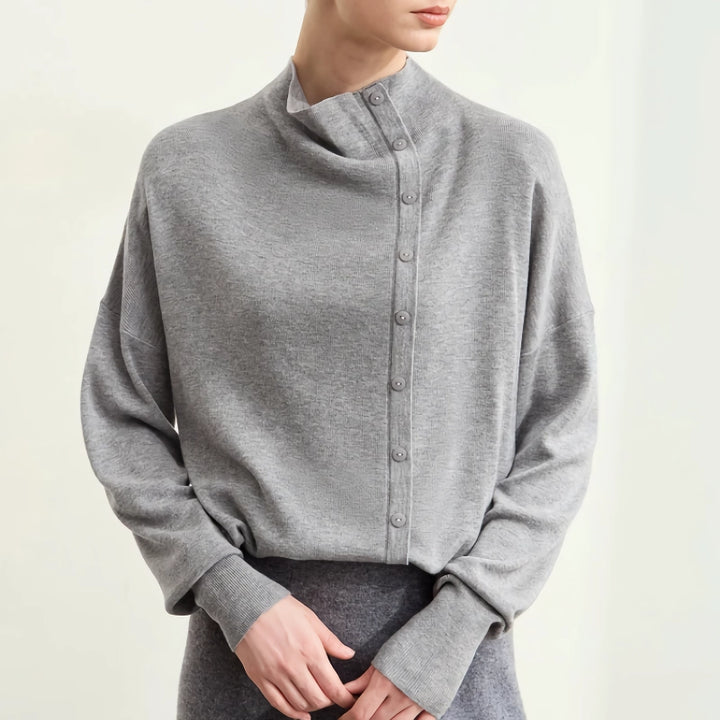 Autumn Asymmetrical Loose Drop Sleeve Sweater