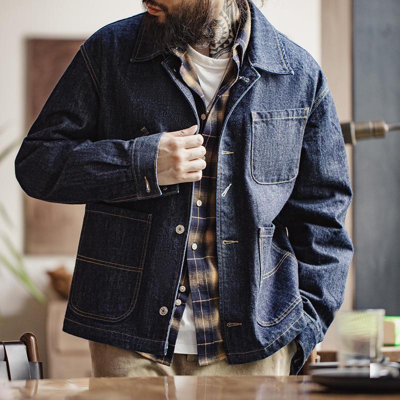 Retro Four-pocket Single-breasted Denim Jacket