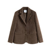 color: Brown Woolen Blazer