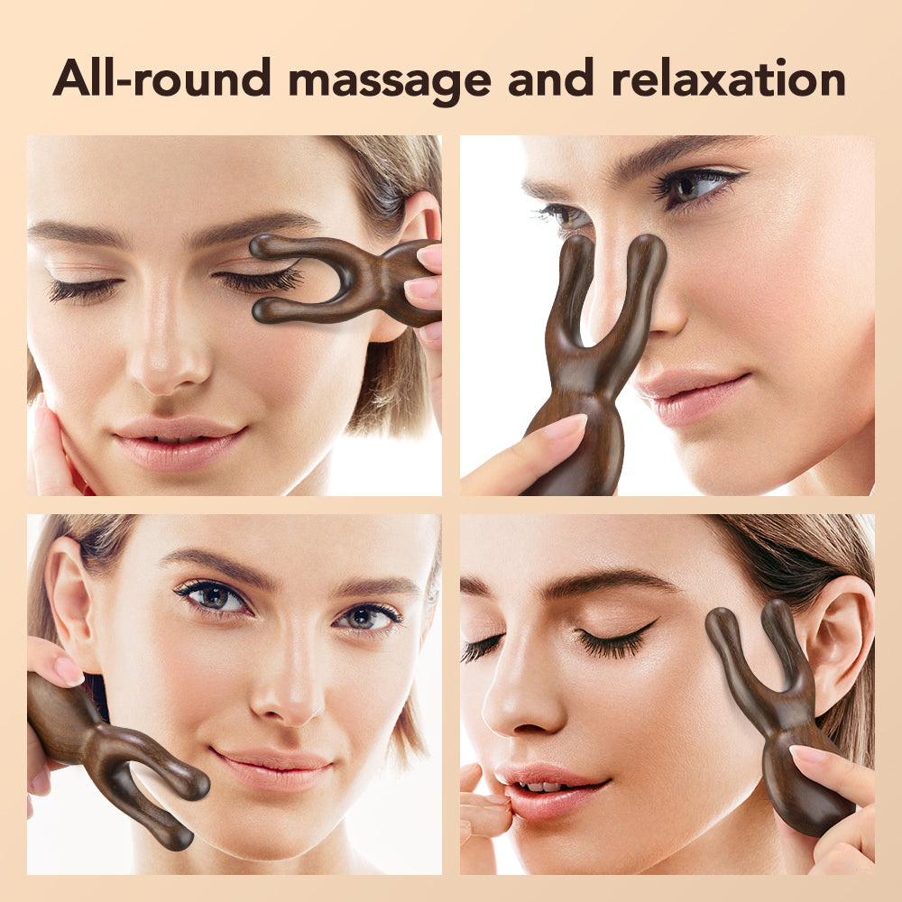 Sandalwood Facial Lifting and Meridian Gua Sha Massager