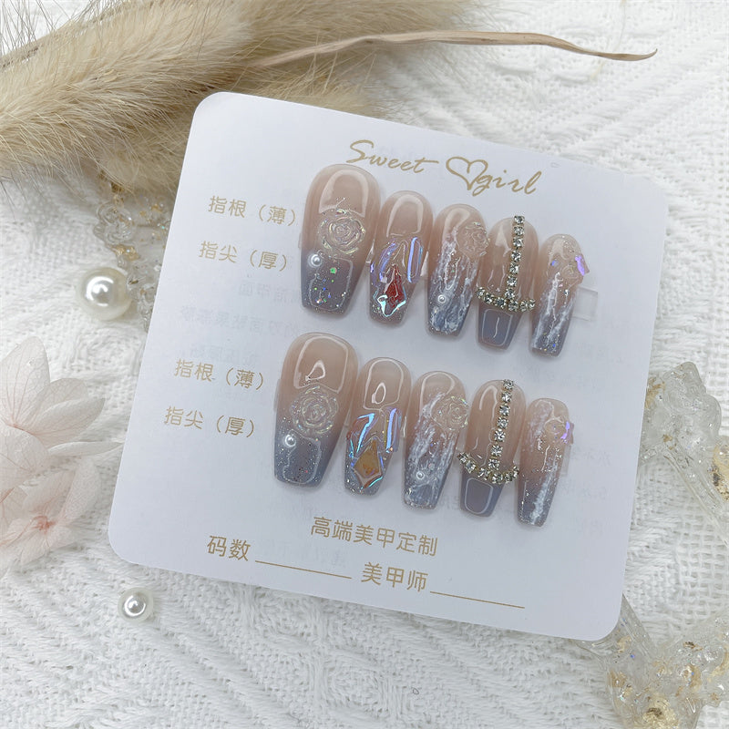 Advanced Bride Hand Customized False Nail Patch