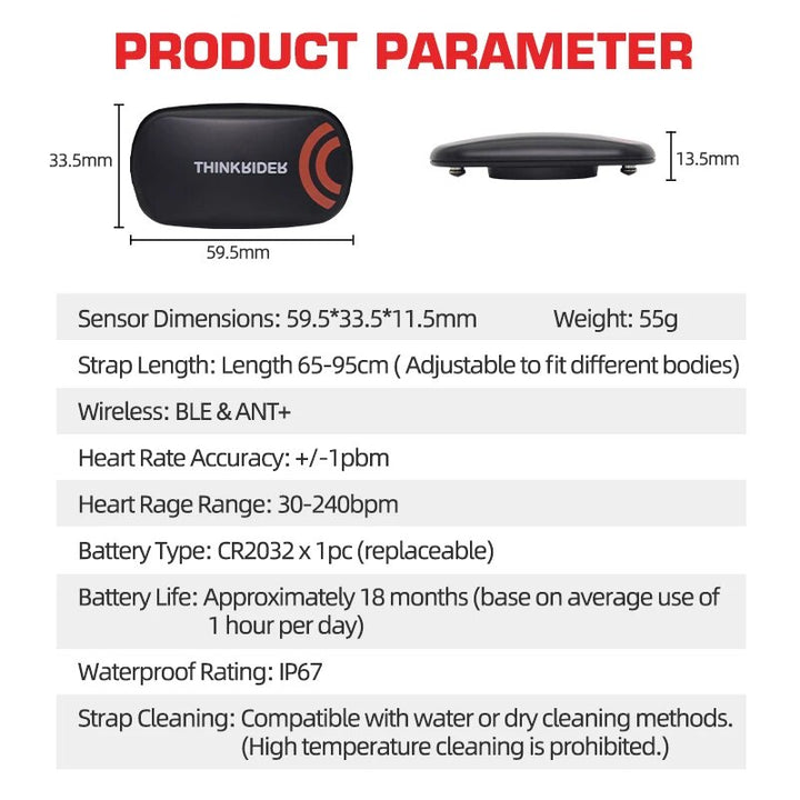 Advanced Heart Rate Monitor Chest Strap for Fitness Enthusiasts