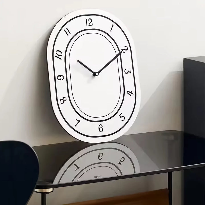 Creative Minimalist White Wall Clock