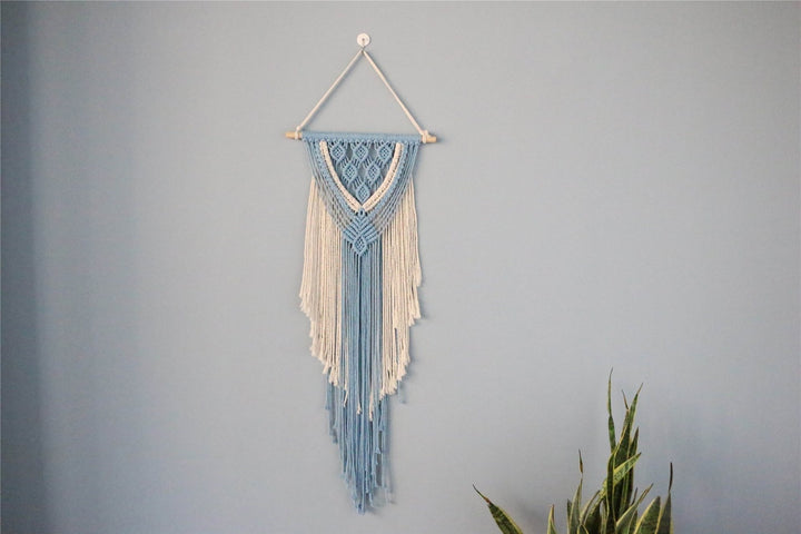 Hand-woven Cotton String Tapestry Wall Decoration Retro String Tassel Ornament