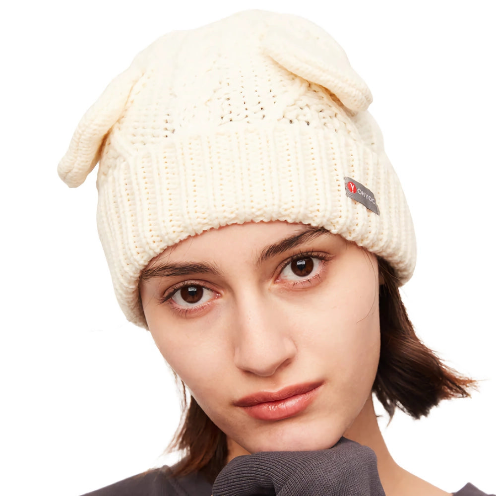 Bear Ears Wool Knitted Autumn Hat