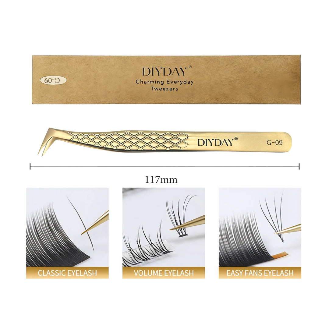 Precision Anti-slip Eyelash Extension Tweezers