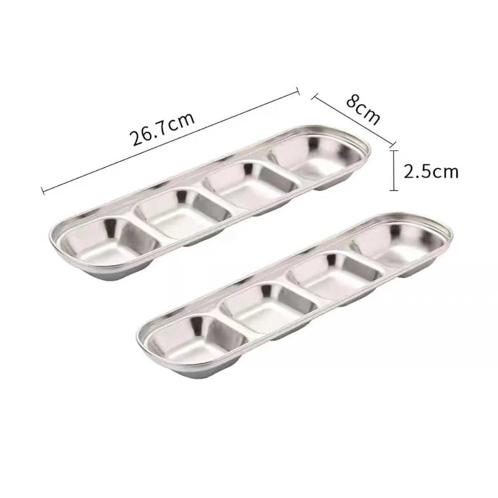 Stainless Steel BBQ Seasoning Plates