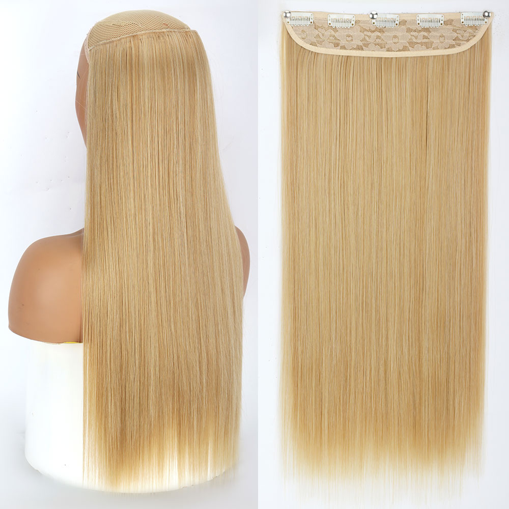 Synthetic Long Straight Hair Clips-in Extensions