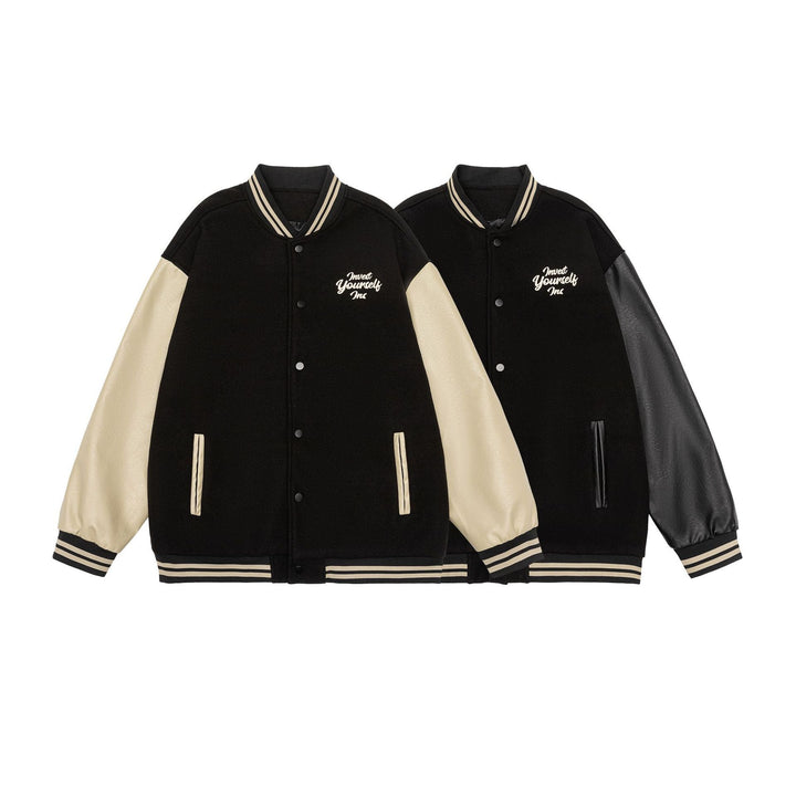 American Retro Sports Baseball Uniform Jacket Pu Shuai Embroidered Jacket