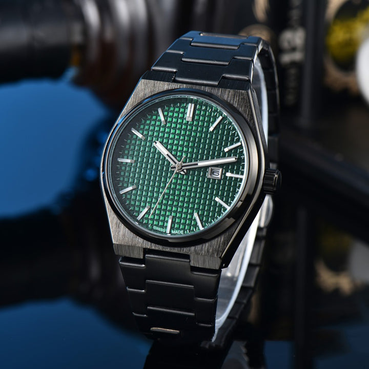 Business Casual Steel Belt Quartz Watch Men