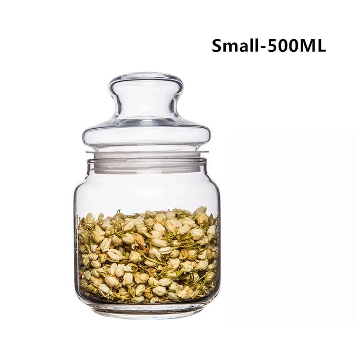 Portable Glass Tea Storage Jar