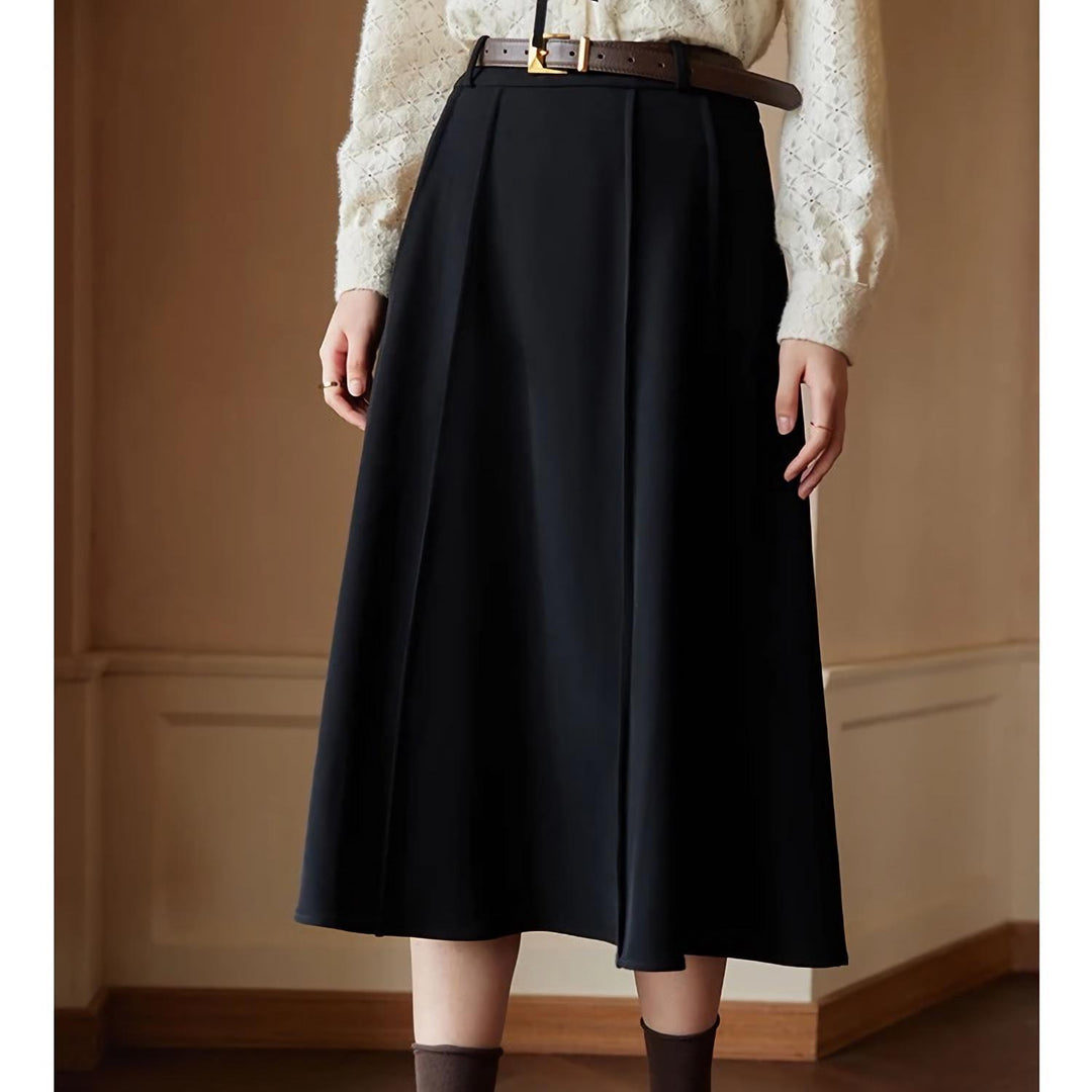 High Waist A-Line Skirt