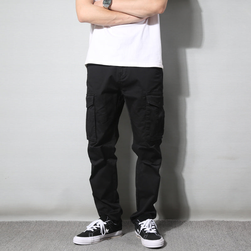 Japanese-style Retro Slim-fitting Small Straight Pants