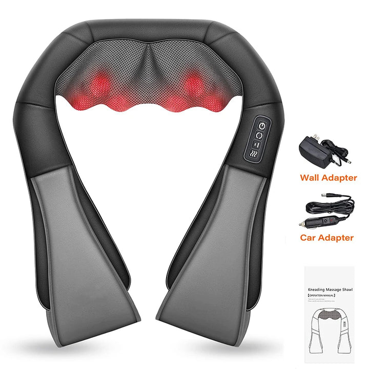 Neck and Shoulder Massager with Heat – Electric Back Massager