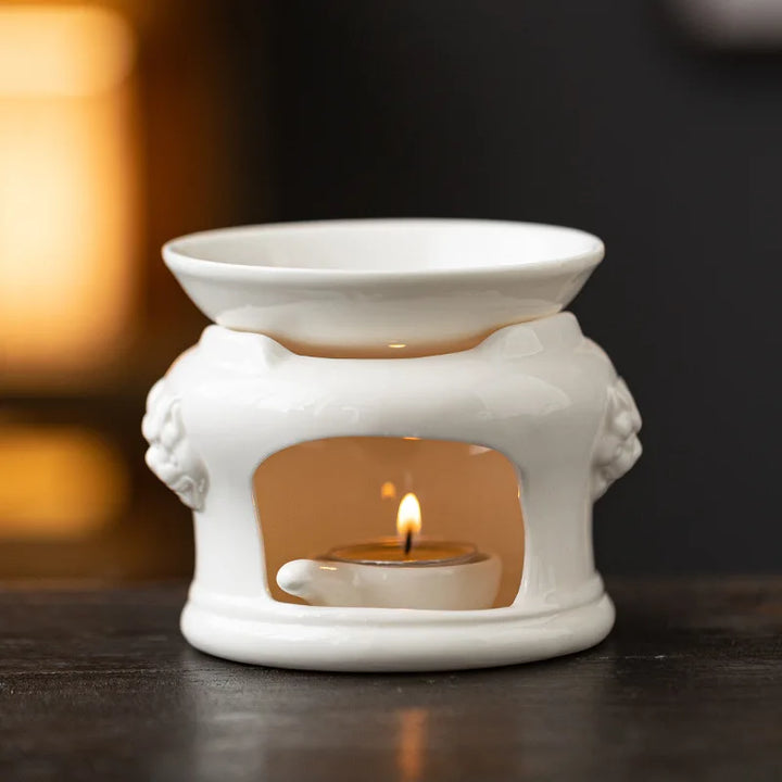 White Porcelain Essential Oil Furnace