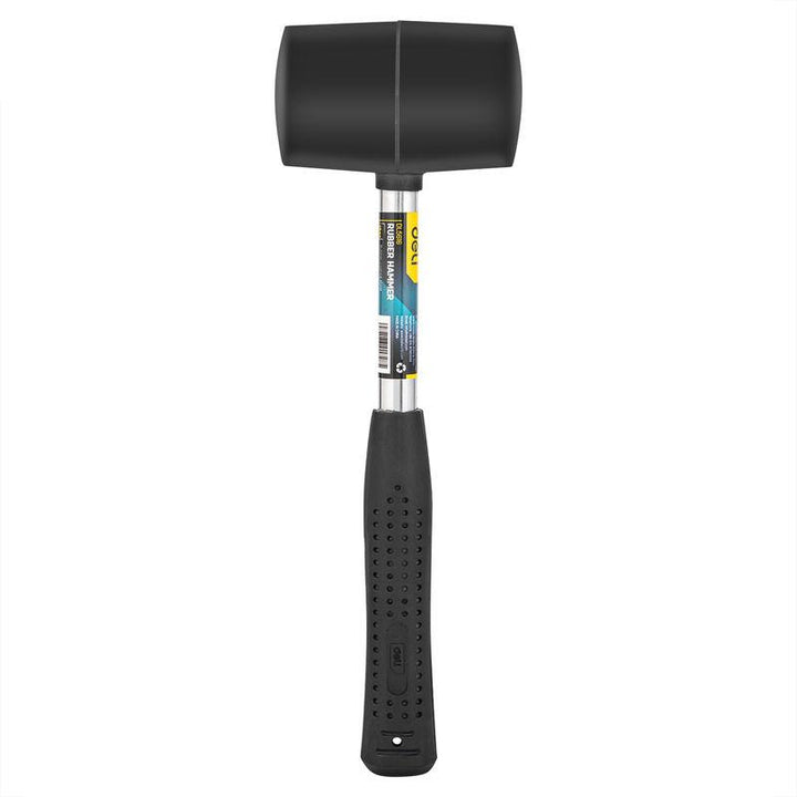 16oz Double-Sided Rubber Hammer with Steel Handle