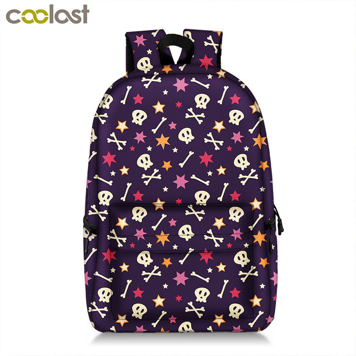 Fashion All-print New Cute Cat Creative Backpack