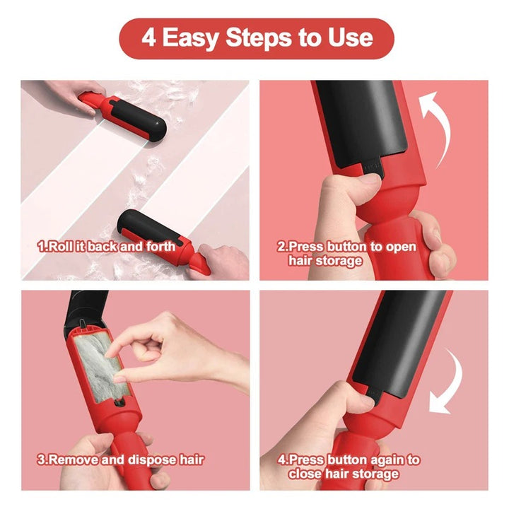 Pet Hair Remover with Self-Cleaning Base