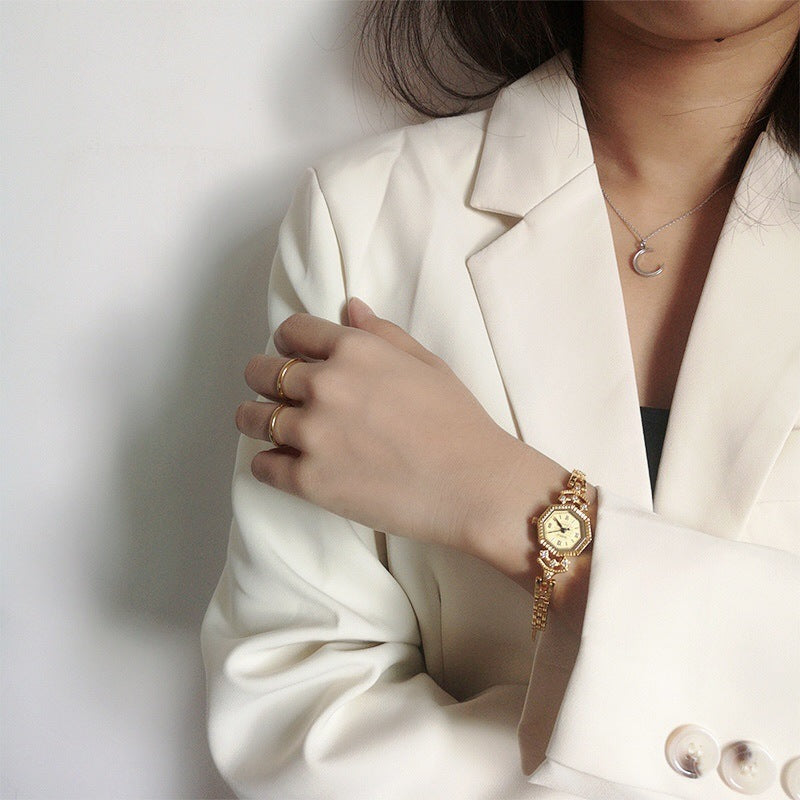 Geometric Metal Bracelet Watch