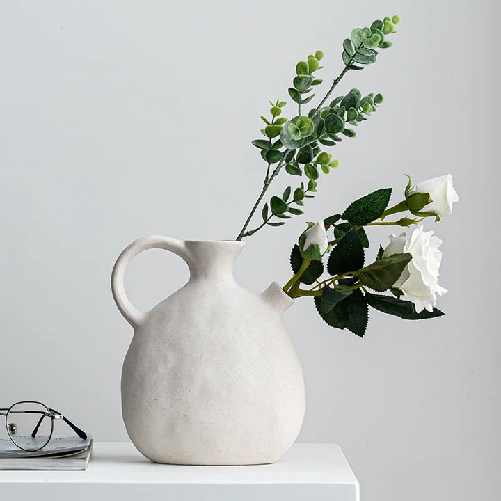 Ceramic Nordic Style Flower Vase for Home and Wedding Decoration