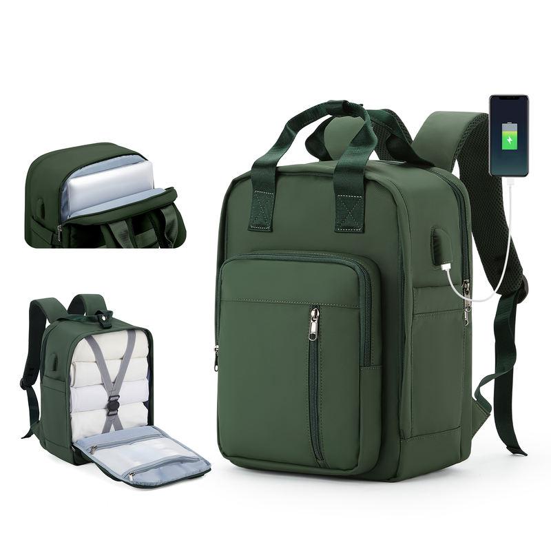 Water-Resistant Travel Backpack with USB Port