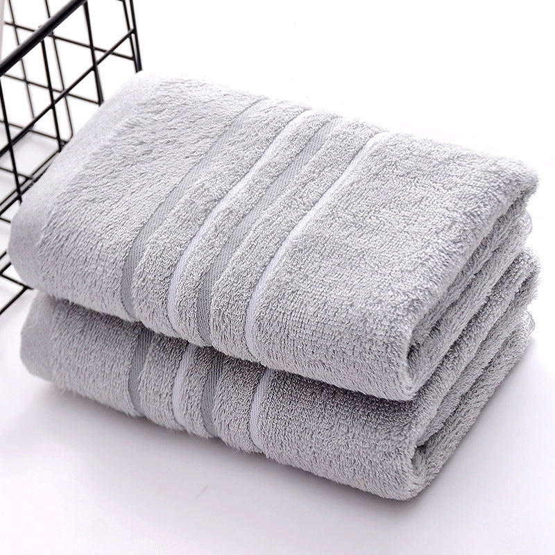 Thick Striped 100% Cotton Face and Hand Towel