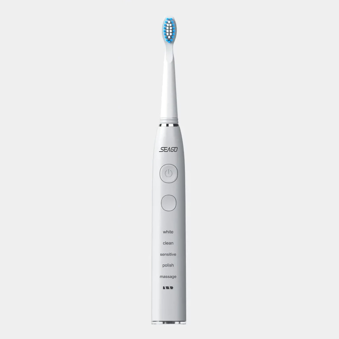 Electric Sonic Toothbrush USB Rechargeable with Long Battery Life and Replacement Heads