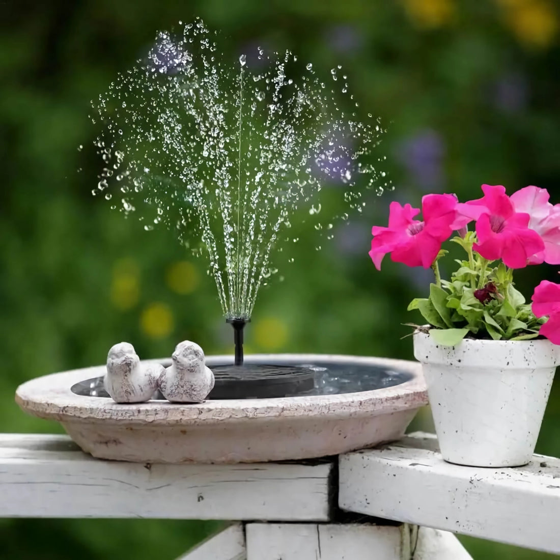 Solar Fountain Pump with Multiple Nozzles