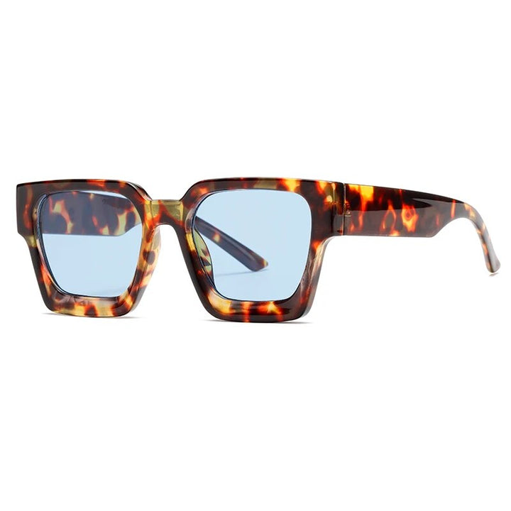 Stylish Retro Square Sunglasses | Oversize Vintage Sun Glasses D411