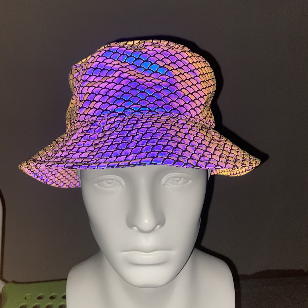 Printing Colorful Reflective Bucket Hat Sunshade