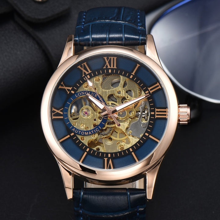 Men's Mechanical Watch Roman Scale Waterproof Fashion Business