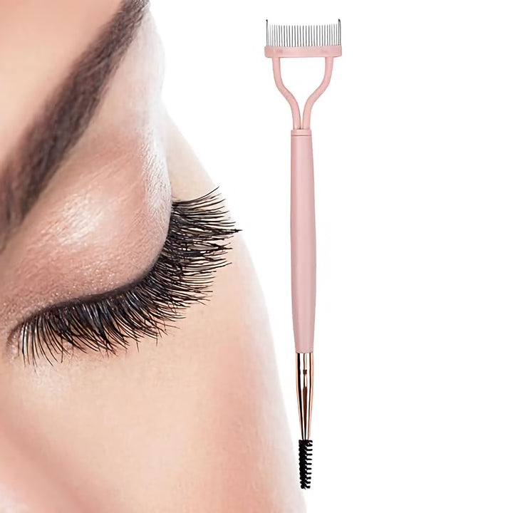 Foldable Steel Teeth Eyelash Brush