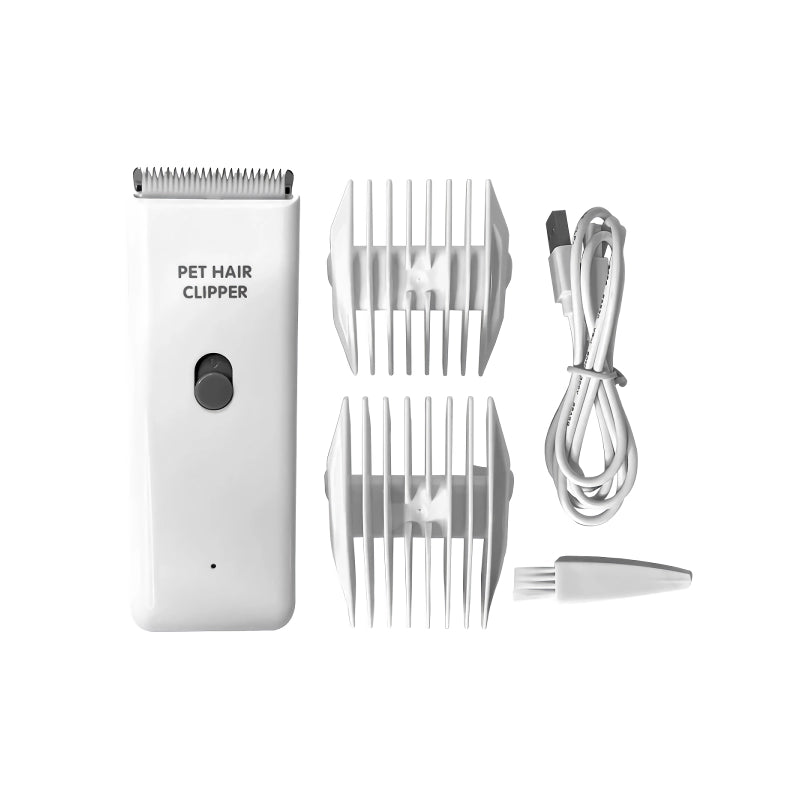 Rechargeable Low-Noise Pet Hair Trimmer for Professional Grooming