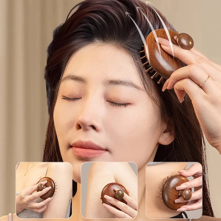 Air Cushion Sandalwood Massage Comb